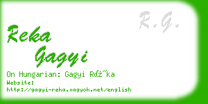 reka gagyi business card